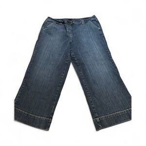 New York & Company Dark Blue Flare Jeans